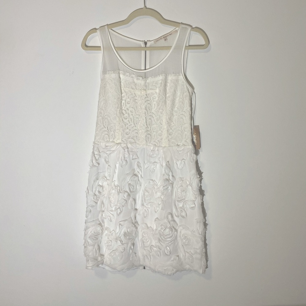 White textured dress